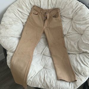 Tan Vintage Levi’s 501 W29 L32